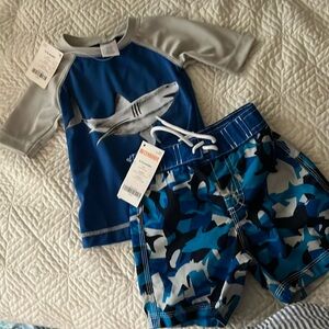 Gymboree two piece swim set 6-12 months NWT